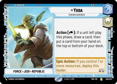 Yoda, Sensing Darkness (Twilight of the Republic)(TWI-004/257)(R)