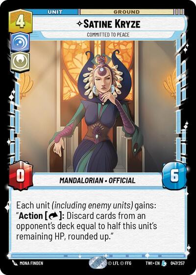 Satine Kryze, Committed to Peace (Twilight of the Republic)(TWI-047/257)(L)