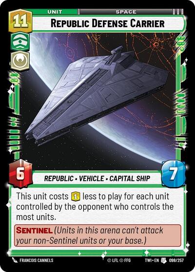 Republic Defense Carrier - Foil (Twilight of the Republic)(TWI-098/257)(U)