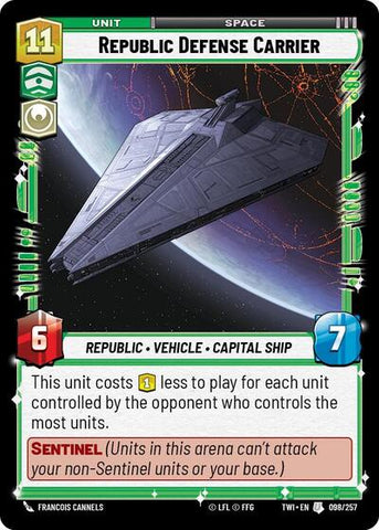 Republic Defense Carrier (Twilight of the Republic)(TWI-098/257)(U)