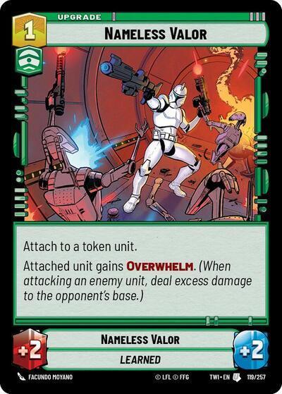 Nameless Valor - Foil (Twilight of the Republic)(TWI-119/257)(U)