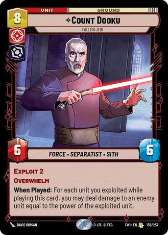 Count Dooku, Fallen Jedi (Twilight of the Republic)(TWI-138/257)(R)