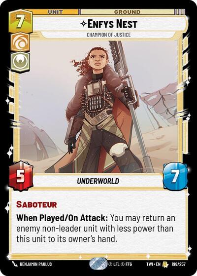 Enfys Nest, Champion of Justice - Foil (Twilight of the Republic)(TWI-198/257)(R)