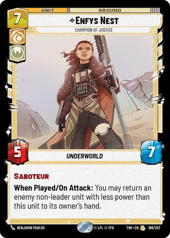 Enfys Nest, Champion of Justice - Foil (Twilight of the Republic)(TWI-198/257)(R)
