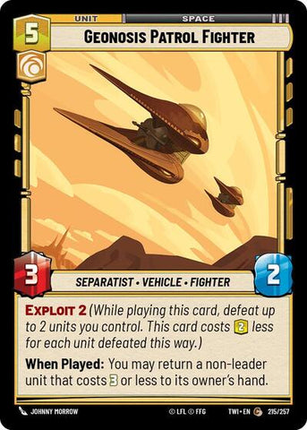 Geonosis Patrol Fighter - Foil (Twilight of the Republic)(TWI-215/257)(C)
