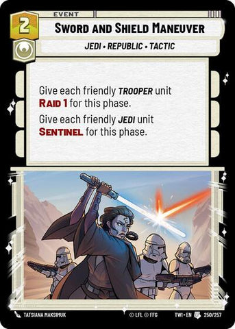 Sword and Shield Maneuver - Foil (Twilight of the Republic)(TWI-250/257)(U)