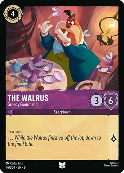 The Walrus - Greedy Gourmand - Cold Foil (Azurite Sea)(6-046/204)(U)