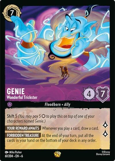 Genie - Wonderful Trickster - Cold Foil (Azurite Sea)(6-061/204)(L)