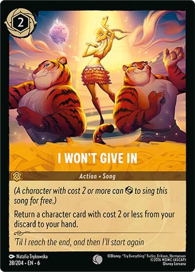I Won't Give In (Azurite Sea)(6-028/204)(C)