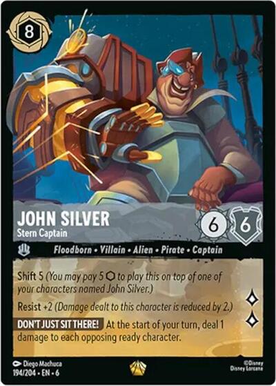 John Silver - Stern Captain - Cold Foil (Azurite Sea)(6-194/204)(L)