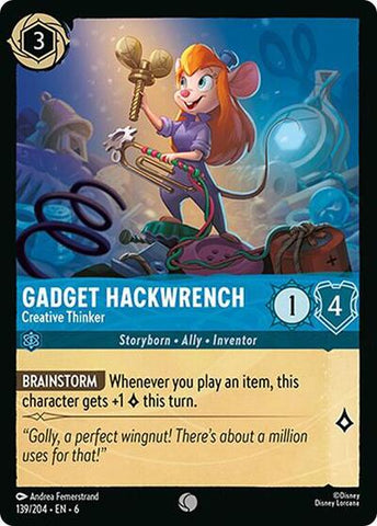Gadget Hackwrench - Creative Thinker - Cold Foil (Azurite Sea)(6-139/204)(C)