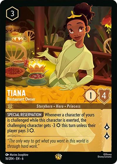 Tiana - Restaurant Owner - Cold Foil (Azurite Sea)(6-016/204)(L)