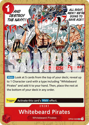 Whitebeard Pirates [ST15 - ST20 Release Event Pack] (One Piece Promotion Cards)(OP02-022)(UC)