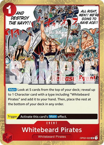 Whitebeard Pirates [ST15 - ST20 Release Event Winner Pack] [Foil] (One Piece Promotion Cards)(OP02-022)(UC)