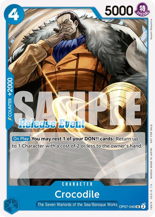 Crocodile [ST15 - ST20 Release Event Pack] (One Piece Promotion Cards)(OP07-040)(UC)