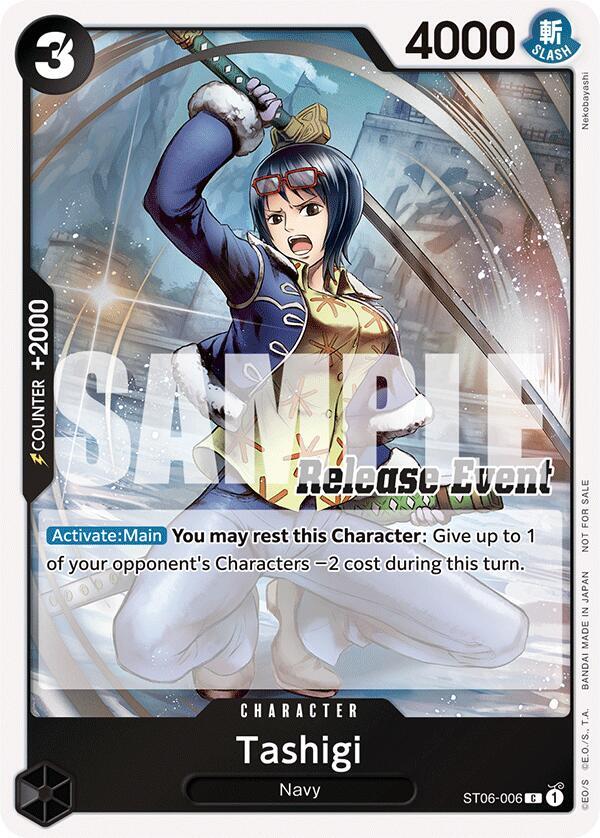 Tashigi [ST15 - ST20 Release Event Winner Pack] [Foil] (One Piece Promotion Cards)(ST06-006)(C)
