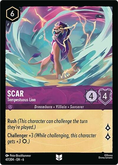Scar - Tempestuous Lion (Azurite Sea)(6-047/204)(U)