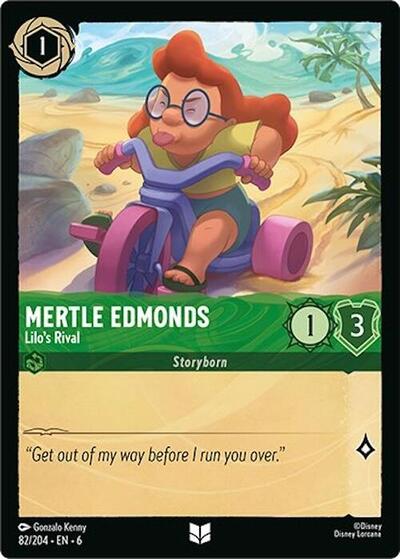 Mertle Edmonds - Lilo's Rival - Cold Foil (Azurite Sea)(6-082/204)(U)