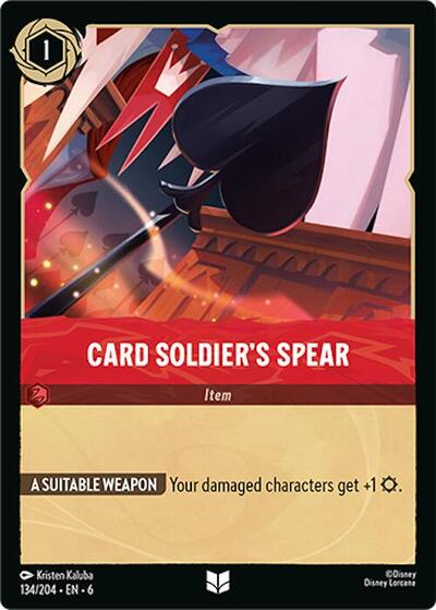 Card Soldier's Spear (Azurite Sea)(6-134/204)(U)