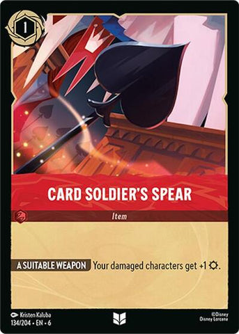 Card Soldier's Spear (Azurite Sea)(6-134/204)(U)