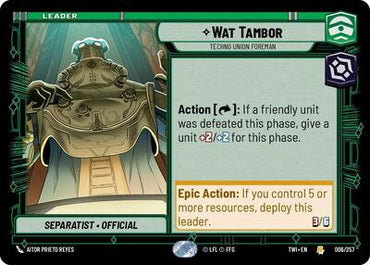 Wat Tambor, Techno Union Foreman (Twilight of the Republic)(TWI-006/257)(R)