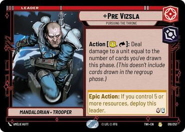 Pre Vizsla, Pursuing the Throne (Twilight of the Republic)(TWI-010/257)(R)