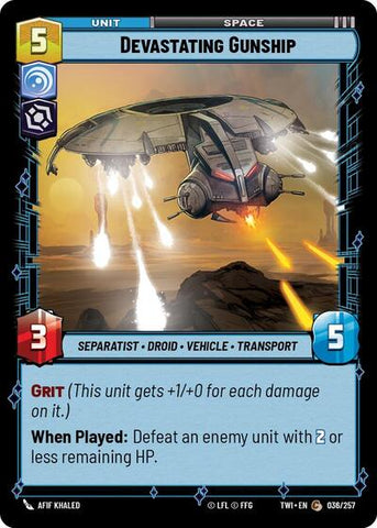 Devastating Gunship - Foil (Twilight of the Republic)(TWI-036/257)(C)