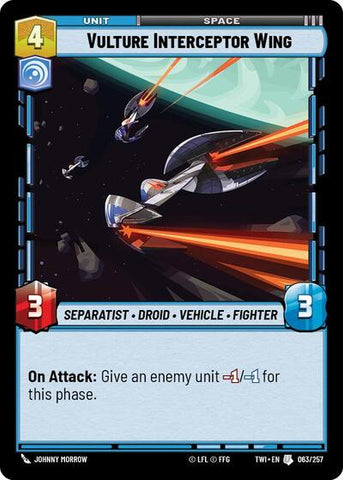 Vulture Interceptor Wing - Foil (Twilight of the Republic)(TWI-063/257)(U)