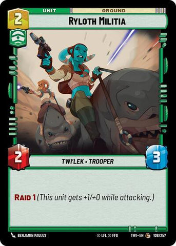 Ryloth Militia - Foil (Twilight of the Republic)(TWI-108/257)(C)