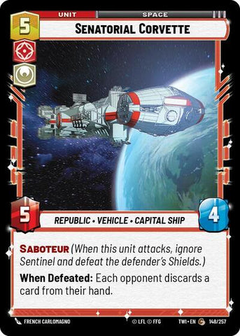 Senatorial Corvette - Foil (Twilight of the Republic)(TWI-148/257)(C)