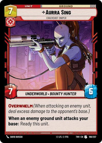 Aurra Sing, Crackshot Sniper (Twilight of the Republic)(TWI-166/257)(U)
