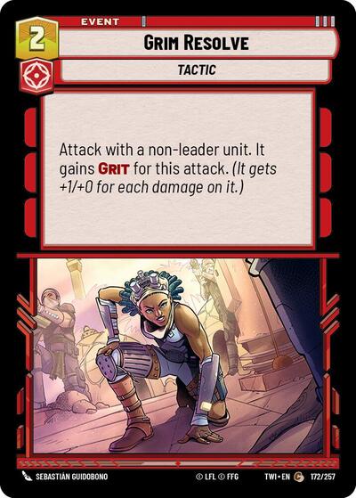 Grim Resolve - Foil (Twilight of the Republic)(TWI-172/257)(C)