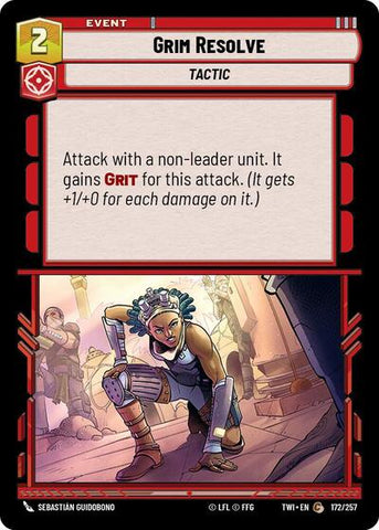 Grim Resolve (Twilight of the Republic)(TWI-172/257)(C)