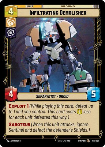 Infiltrating Demolisher - Foil (Twilight of the Republic)(TWI-182/257)(C)