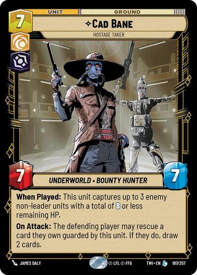 Cad Bane, Hostage Taker - Foil (Twilight of the Republic)(TWI-187/257)(L)