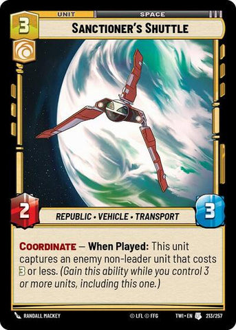 Sanctioner's Shuttle (Twilight of the Republic)(TWI-213/257)(U)