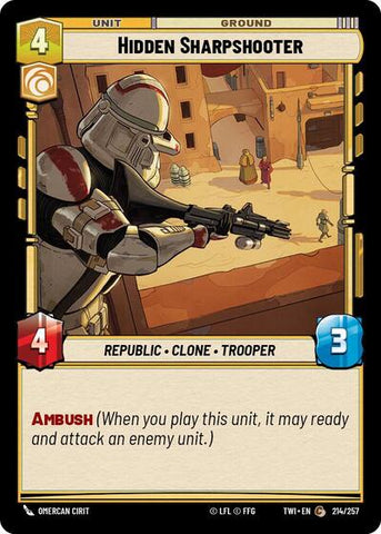 Hidden Sharpshooter - Foil (Twilight of the Republic)(TWI-214/257)(C)