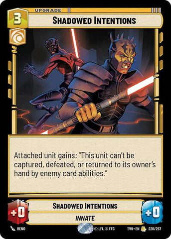 Shadowed Intentions - Foil (Twilight of the Republic)(TWI-220/257)(R)