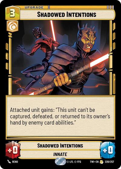 Shadowed Intentions (Twilight of the Republic)(TWI-220/257)(R)