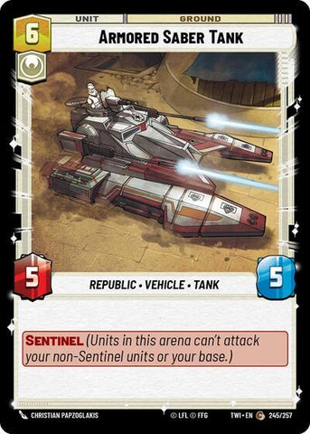 Armored Saber Tank (Twilight of the Republic)(TWI-245/257)(C)