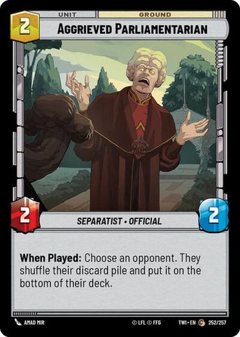Aggrieved Parliamentarian (Twilight of the Republic)(TWI-252/257)(C)