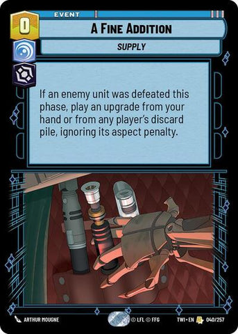 A Fine Addition (Twilight of the Republic)(TWI-040/257)(R)