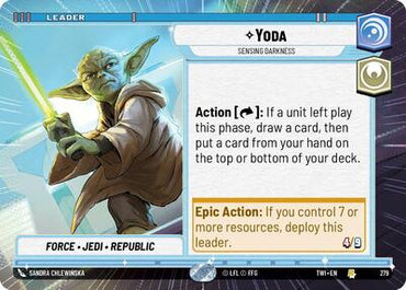 Yoda, Sensing Darkness - Hyperspace (Twilight of the Republic)(TWI-279/519)(R)