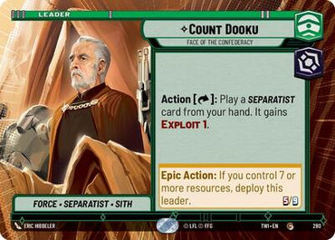 Count Dooku, Face of the Confederacy - Hyperspace (Twilight of the Republic)(TWI-280/519)(C)