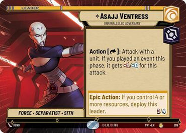 Asajj Ventress, Unparalleled Adversary - Hyperspace (Twilight of the Republic)(TWI-289/519)(R)