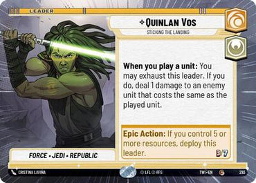 Quinlan Vos, Sticking the Landing - Hyperspace (Twilight of the Republic)(TWI-293/519)(C)