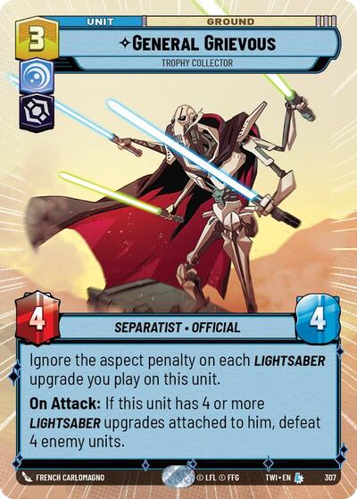 General Grievous, Trophy Collector - Hyperspace - Foil (Twilight of the Republic)(TWI-307/519)(L)