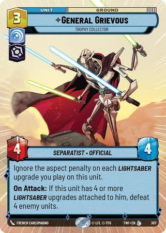 General Grievous, Trophy Collector - Hyperspace - Foil (Twilight of the Republic)(TWI-307/519)(L)