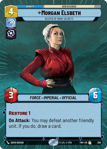 Morgan Elsbeth, Keeper of Many Secrets - Hyperspace - Foil (Twilight of the Republic)(TWI-308/519)(R)