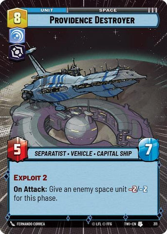 Providence Destroyer - Hyperspace - Foil (Twilight of the Republic)(TWI-311/519)(U)
